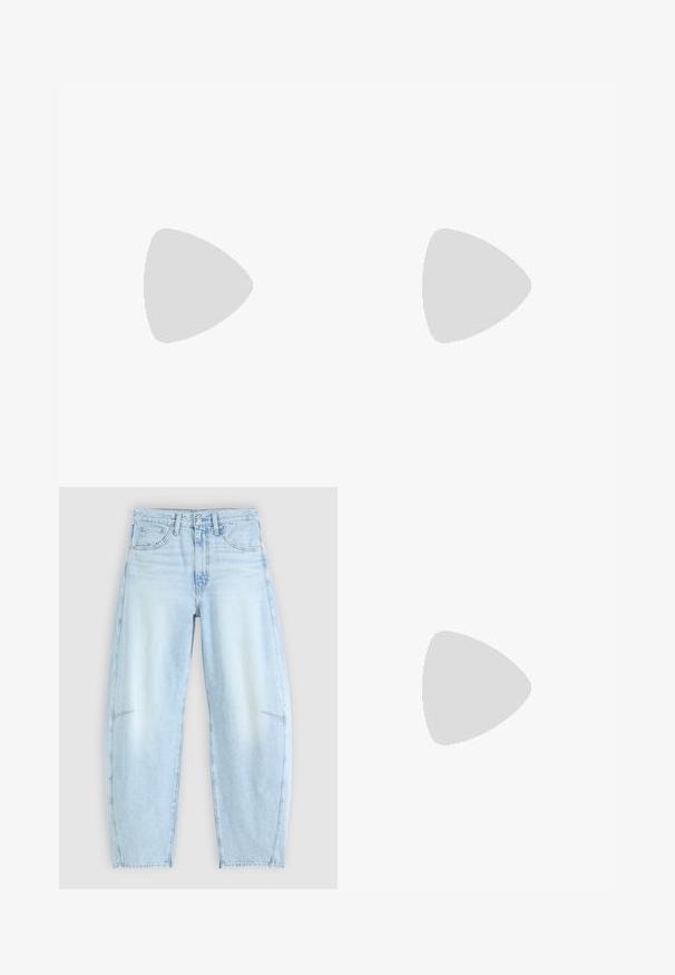 Navyblauw T-shirt met korte mouwen en witte accenten op de schouders. Gemaakt van zacht materiaal, met een comfortabele pasvorm en een ronde hals.; Lichtblauwe denimjeans met een ontspannen pasvorm, voorzien van een hoge taille, vijf-pocketontwerp en subtiele vervaging met rafelige zoomdetails.; Beige en bruine ASICS hardloopschoen met bovenwerk van mesh en suede, gevoerde zool en een merklogo op de zijkant en hiel.; Crème-kleurige zonnebril met ovale lenzen, zwarte tint en metallic logo accenten op de slapen. Zachte textuur, cat-eye ontwerp.