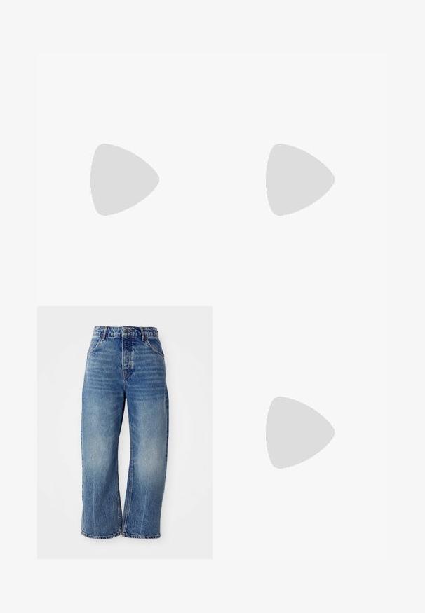 Green tank top with thin straps, rounded neckline, and dark green trim. Made from a smooth, stretchy fabric. Fitted design, no patterns.; Free People DEEP TRANCE DROPPED - Relaxed fit jeans - blue denim; Brown leather boots with a mid-calf design, featuring a strap and buckle, a thick black sole, and yellow stitching accents.; Black tortoiseshell sunglasses with brown lenses, angular design, and wide arms featuring a subtle logo detail. Smooth plastic texture.; Brown suede shoulder bag with a soft, slouchy shape and a single long strap, featuring a subtle, smooth texture and no visible hardware.