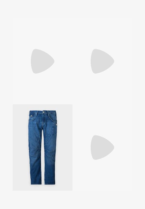 Jack & Jones JJEBRADLEY - Basic T-shirt - mulch; Blue denim trousers with a straight cut, featuring classic five-pocket design and additional side pockets. Distressed texture on fabric.; White leather sneakers with a smooth finish, rounded toe, flat laces, and a textured sole. Grey suede accent at the heel.; Black crossbody bag made of durable fabric, featuring a single adjustable strap, a zippered main compartment, and a front pocket.