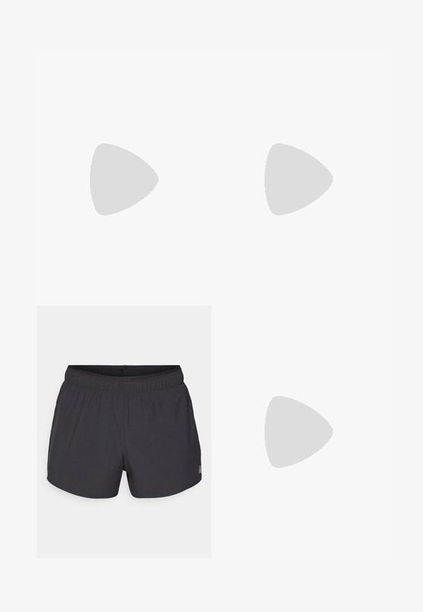 Lichtgrijze stof met een zachte textuur, met een subtiel gemêleerd patroon. Het materiaal lijkt rekbaar en licht van gewicht. Geen zichtbare hardware of accenten.; Zwarte sportshorts van ademende stof met een elastische tailleband, voorzien van een subtiele geperforeerde textuur en een klein logoaccent.; Lichte hardloopschoen in wit en licht mint, met blauwe accenten, een gestructureerde mesh bovenkant en een gevoerde zool met een uitgesproken hak.; Sportzonnebril met een groen gepattereerd frame, zwarte armen en grijze lenzen. Het ontwerp heeft een omsluitende stijl met een gedurfde, sportieve vorm.; Set van drie bandana's in zwart, wit en marineblauw, met ingewikkelde paisley- en geometrische patronen, voorzien van contrasterende witte details.