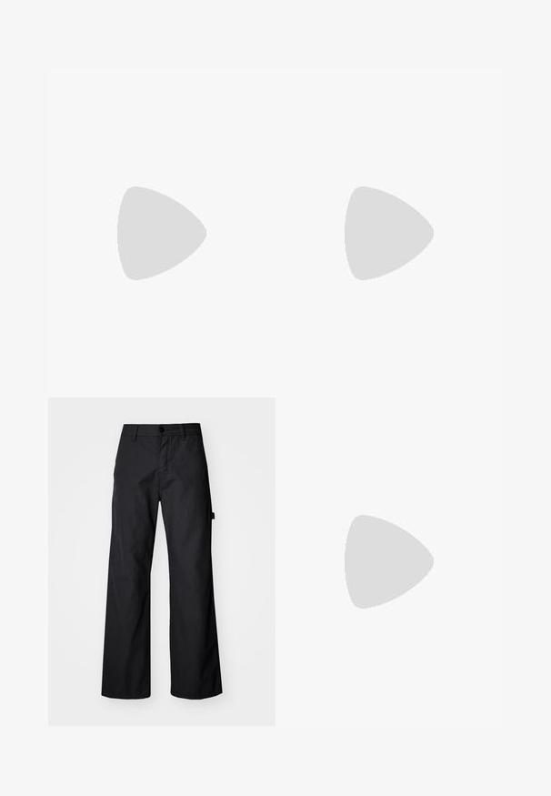 Superdry Basic T-shirt - blanc; Black, wide-leg trousers made of durable fabric. Features a button closure and side pockets. Smooth texture with a clean design.; Green suede sneaker with a gum rubber sole, round toe, and lace-up design. Features Nike's signature logo in a darker green.; Set of five bracelets featuring brown leather, wooden beads, and a silver chain; varying textures and shapes, with adjustable closures.