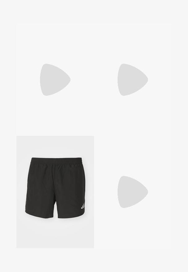 Tanktop in Braun- und Beigetönen mit einem Verlaufsdesign. Hergestellt aus synthetischem Material, hat einen runden Halsausschnitt und ein Markenlogo auf der Vorderseite.; Schwarze Sportshorts mit einem elastischen Taillenbund, seitlichen Schlitzen und reflektierenden Logoakzenten. Hergestellt aus leichtem, glattem Material.; Schwarze Sportschuhe mit einem Obermaterial aus Mesh und synthetischen Überzügen, einer strukturierten Sohle und reflektierenden Akzenten für bessere Sichtbarkeit.; Schwarze Sportsonnenbrille mit grauen Gläsern, geschwungenem Rahmendesign und Logodetail an der Seite. Hergestellt aus leichtem Kunststoffmaterial.