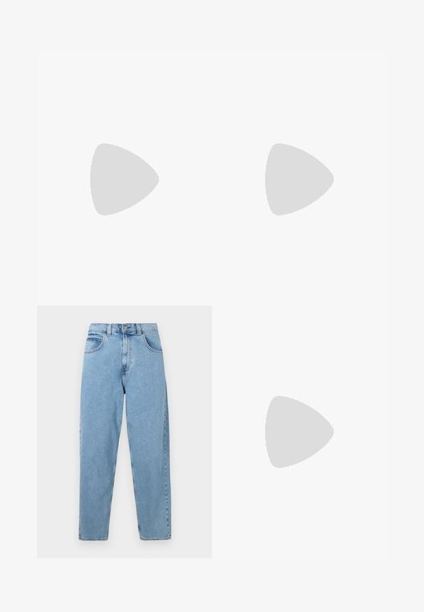 Bílá bavlněná tričko s krátkým rukávem a kulatým výstřihem. Vyznačuje se oranžovým logem Levi's California na levé části hrudi.; Světle modré džíny s vysokým pasem a rovnými nohavicemi, s předními kapsami, poutky na opasek a zapínáním na knoflík a zip.; Bílá teniska s hladkým koženým svrškem, plochými tkaničkami a silnou gumovou podrážkou. Minimalistický design obsahuje jemné švy a bezšvové detaily.; Želvovinové sluneční brýle s hnědými skly. Elegantní obdélníkový rám, hladký povrch, jemné logo po straně a zakřivené nožičky pro pohodlí.