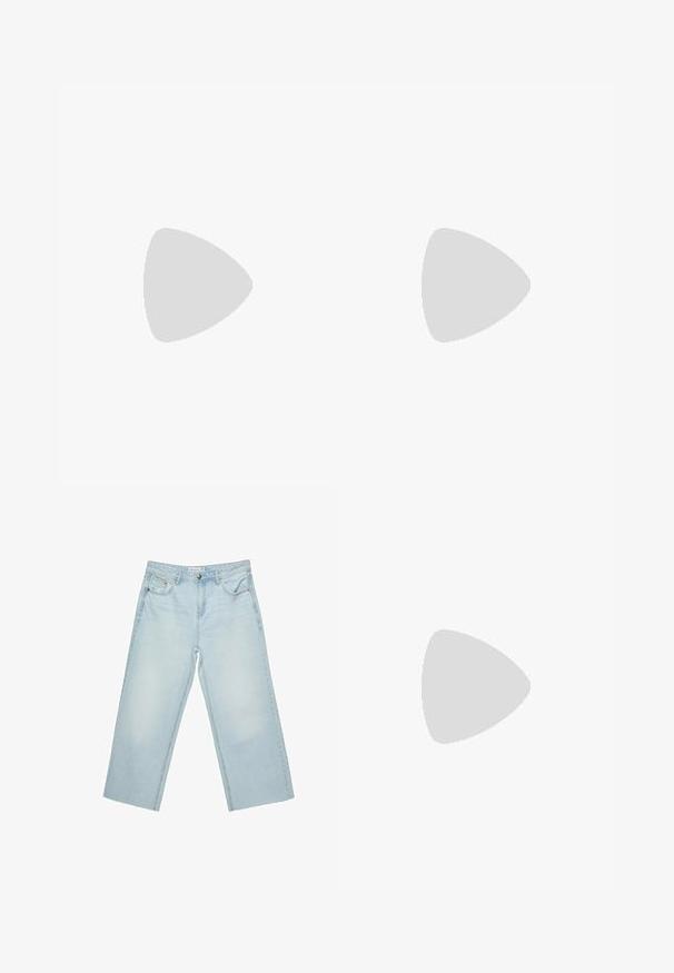Stradivarius - Top; Stradivarius CROPPED szaroniebieski; Anna Field - Baleriny; Anna Field - Torebka
