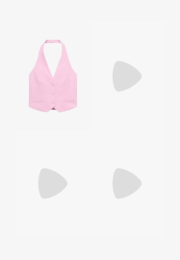 Mango Väst - pink; Vit bomulls t-shirt med kort ärm, rund halsringning och en röd grafisk text "DELICIOUS REFRESHING FRUIT" på framsidan.; Röda idrottsshorts med elastisk midja, med vita sidoremsor och en broderad logotyp på nedre vänstra delen. Slät textur.; Vit lädersneaker med svarta ränder och grå detaljer, med rundad tå och sula av gummigummi. Kardborreband och snörning.