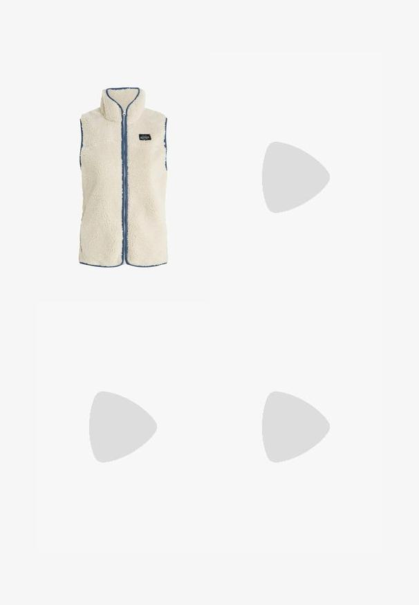 Protest PRTBODHI - Veste sans manches - kitoffwhite; T-shirt de sport à manches courtes, gris foncé avec une texture perforée. Présente un logo blanc et des rayures latérales contrastantes. Encolure arrondie.; Shorts de sport noirs avec une taille élastique, des poches latérales et des accents de rayures blanches sur les côtés. Fabriqués en matériau léger.; Chaussure de course noire avec une tige en maille respirante, un bout arrondi, un design épuré, des accents texturés et une semelle rembourrée pour le confort.