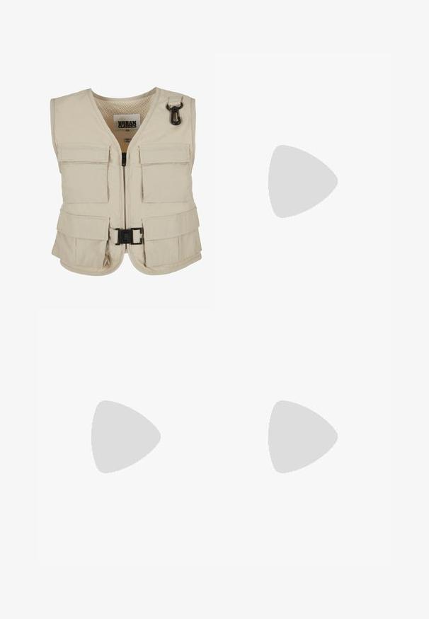 Urban Classics LADIES SHORT TACTICAL VEST Weste concrete/beige