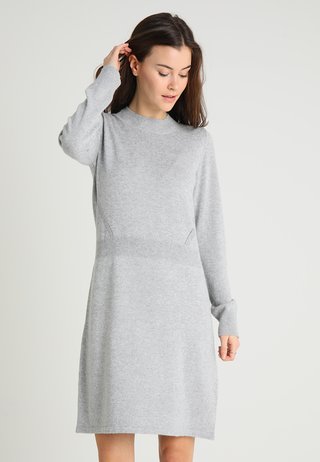 Strickkleid - grey melange