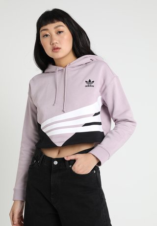 CROPPED HOODIE - Sweat à capuche - soft vision/black
