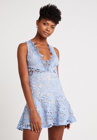 DANUBE MINI DRESS - Sukienka letnia - blue