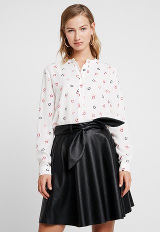 HORSE SHOE PRINT BLOUSE - Camicia - ivory pattern