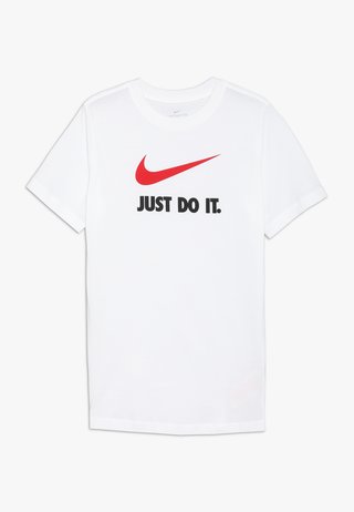 TEE - T-shirt med print - white/university red