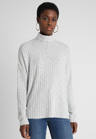 ROLL NECK - Strickpullover - grey