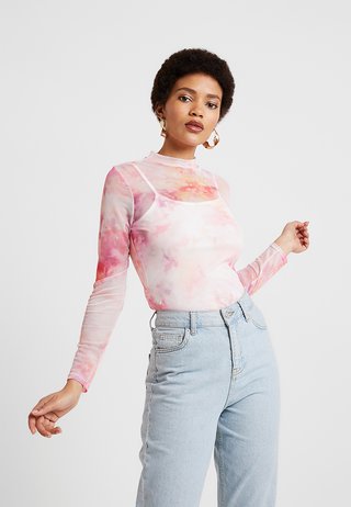 TIE DYE SCOOP - Langarmshirt - pink