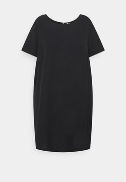 ONLY Carmakoma - CARLUXMILA DRESS SOLID - Korte jurk - black