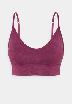 Cotton On Body - LIFESTYLE SEAMLESS V NECK  - Sport-BH mit leichter Stützkraft - boysenberry wash