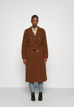 Marc O'Polo - COAT LONG WELT POCKETS BELT - Mantel - chestnut brown