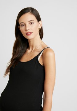 Esprit Maternity - SPAGHETTI NURSING - Top - black