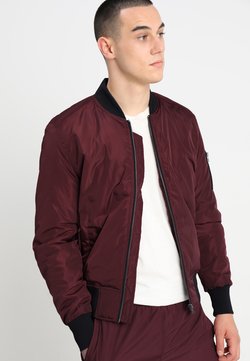Urban Classics - Giubbotto Bomber - burgundy/black