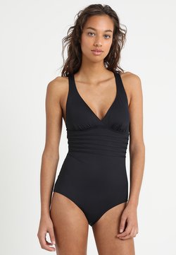 LASCANA - SWIMSUIT CROSS - Badeanzug - black