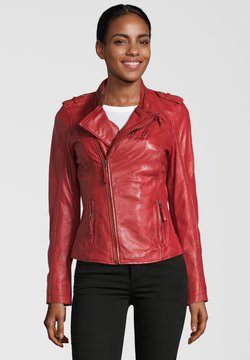 Apple of Eden - LEDERJACKE DONUT - Leren jas - red