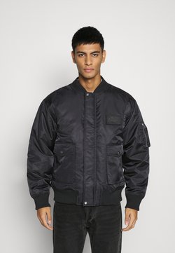 Mennace - DOUBLE POCKET - Giubbotto Bomber - black