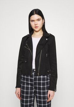 ONLY - ONLSHERRY BIKER - Imitatieleren jas - black
