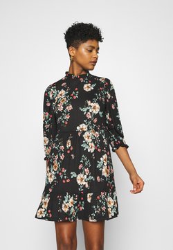 ONLY - ONLZILLE NAYA HIGHNECK DRESS  - Korte jurk - black