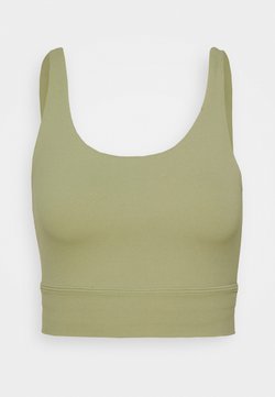 Nike Performance - YOGA LUXE CROP TANK - Funktionsshirt - celadon/olive aura