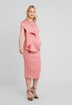 True Violet Maternity - WOW SIDE FRILL BODYCON  - Etui-jurk - dusty rose