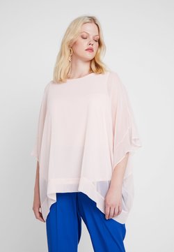 Hvite Evans Glitter | Klær og accessories med glitter Evans OMBRE PLEATED - Bluser - grey