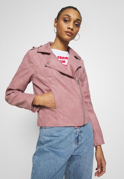 JDY - JDYPEACH BIKER - Imitatieleren jas - wistful mauve