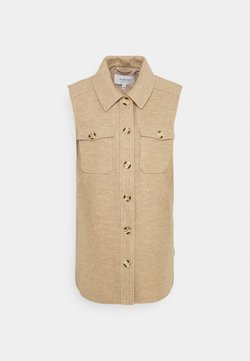 b.young - YASJA WAISTCOAT - Smanicato - sesam melange