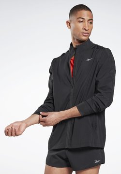 Reebok - RUNNING ESSENTIALS WOVEN WINDBREAKER - Veste coupe-vent - black