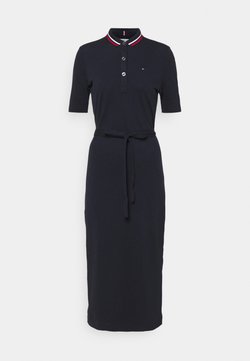 Tommy Hilfiger - BRETON REGULAR MIDI DRESS - Freizeitkleid - desert sky