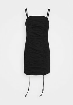 Topshop Petite - RUCHED BODYCON DRESS - Vestito elegante - black
