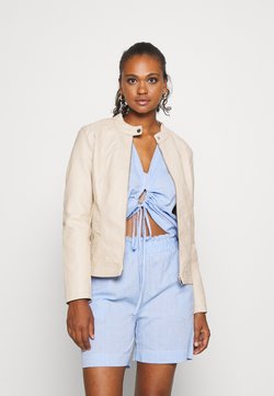 JDY - JDYSTORMY - Imitatieleren jas - cement