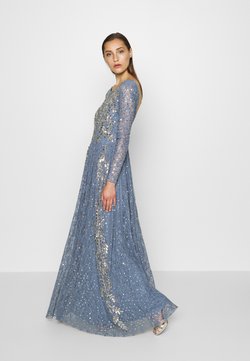 Maya Deluxe - MAXI DRESS WITH SCOOP BACK AND EMBELLISHMENT - Ballkleid - dusty blue