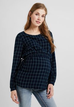 Esprit Maternity - BLOUSE CHECK - Blouse - night blue