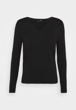 Vero Moda - VMPANDA V NECK  - Maglietta a manica lunga - black