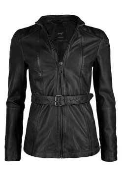 Maze - MIT HÜFTGÜRTEL EARTH - Leren jas - black