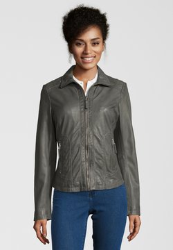 7eleven - AGNES - Leren jas - grey