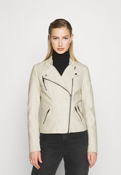 ONLY - ONLAVA BIKER  - Imitatieleren jas - pelican
