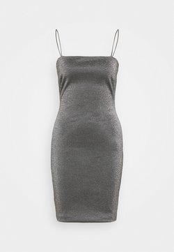 Topshop Tall - BENG 90S SQUARE NECK - Etuikleid - black