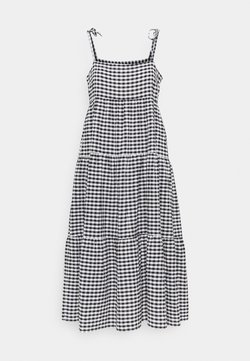 Seafolly - CHECK IN GINGHAM TIERED DRESS - Vestito estivo - black