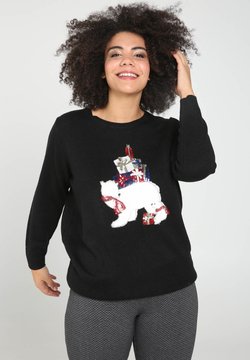 Paprika - MIT TIER-MOTIV - Pullover - black