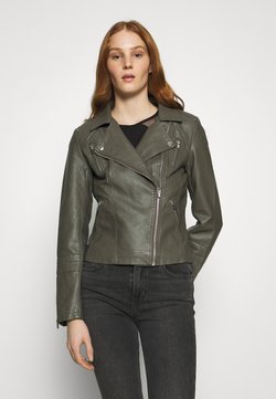ONLY - ONLGEMMA BIKER - Imitatieleren jas - gunmetal