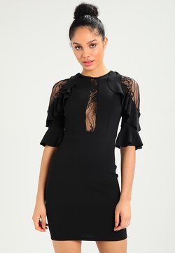 WAL G. - RUFFLE SLEEVE INSERT MINI - Cocktailkleid/festliches Kleid - black