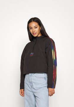 adidas Originals - PAOLINA RUSSO CROPPED HALFZIP - Veste coupe-vent - black