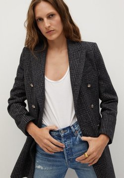 Mango - ALFA - Manteau court - zwart